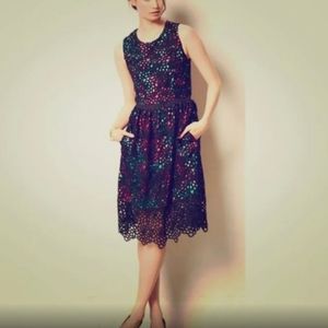 Anthropologie Wolven Garden Terrace Lace Dress Size 10